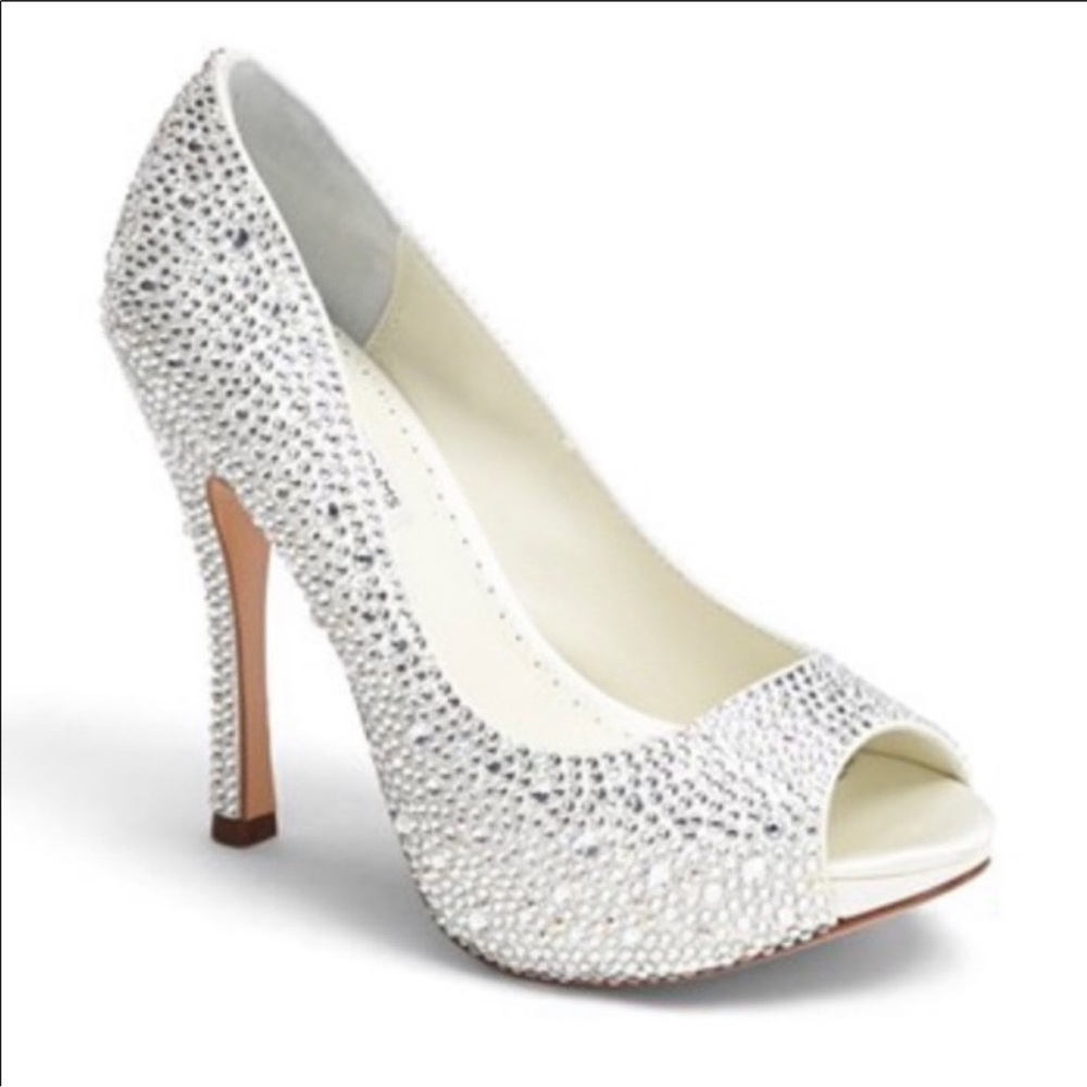 Benjamin Adams London Charlize Rhinestone Heels Size 10